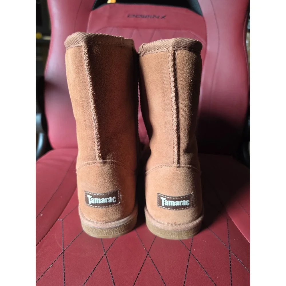 Tamarack Fur Lined Brown Boots Women's Size 9